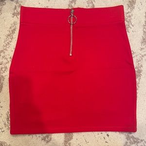 Red Mini Skirt